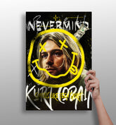 Kurt Cobain Aluminum Print.
